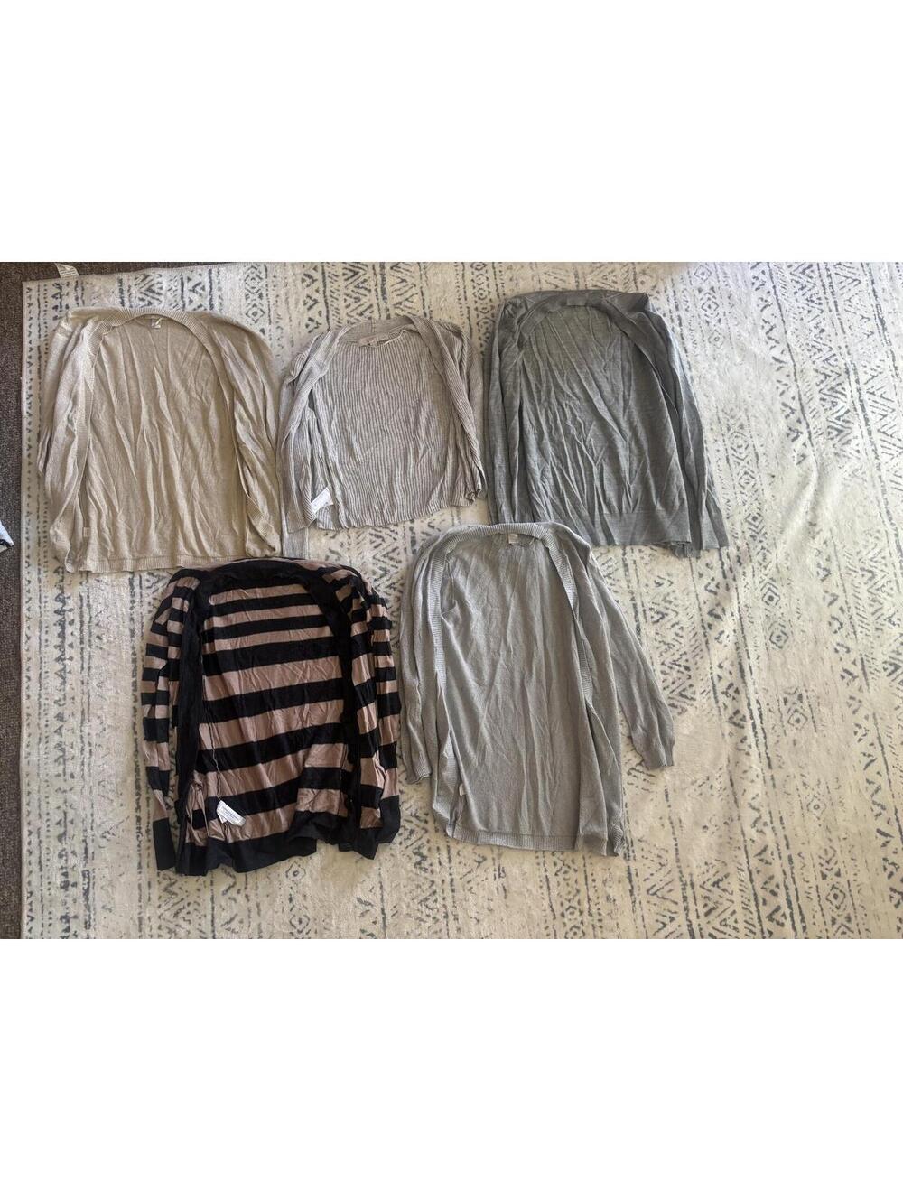 LOFT Petites XXSP Lightweight Knit Sweater Cardigan Beige